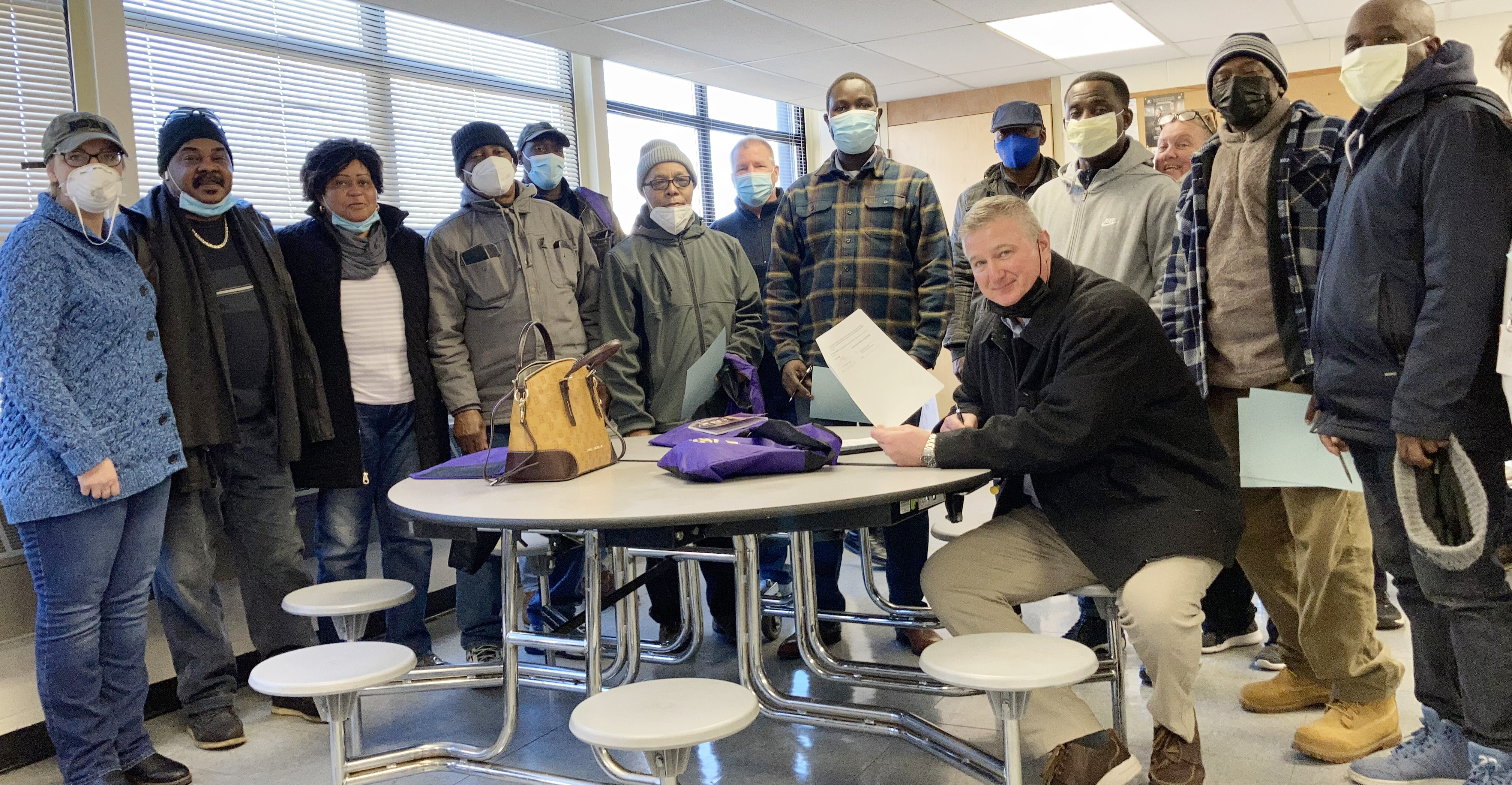 Randolph school drivers, monitors team up with Local 888