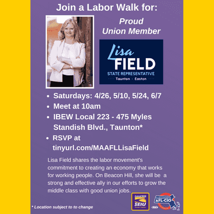 Join Us in Taunton for a Labor Walk with Lisa Field! 